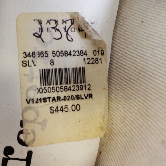 Repetto Women Size 38 Ballet Flat SINGLE SHOE LEFT 7 Glitter Amputee Silver $445 - Picture 5 of 10